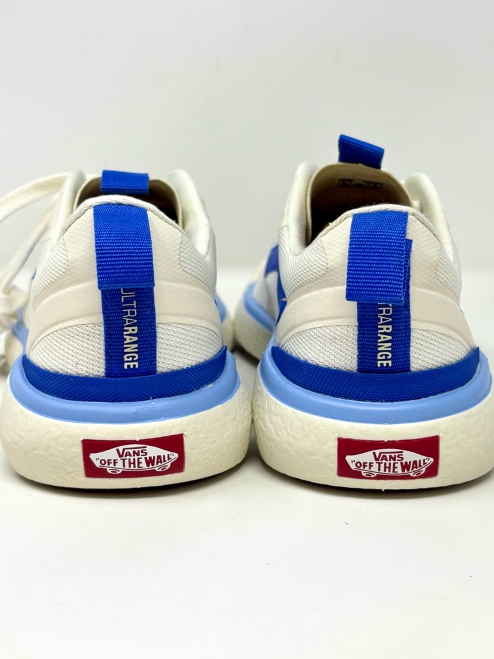Vans UltraRange EXO Sneakers True Blue Marshmallow White Lace Up Shoes Size 6.5 - Picture 5 of 9